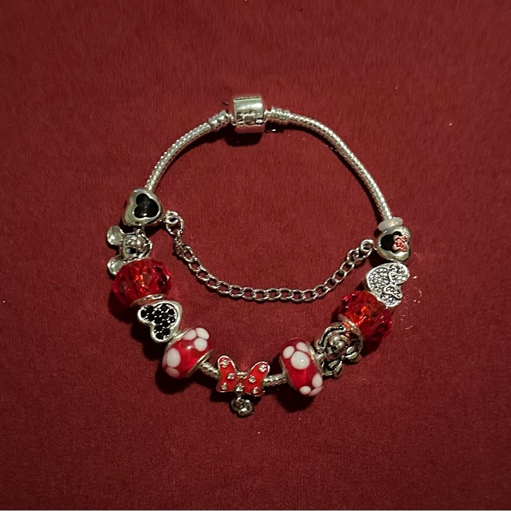 Mickey Minnie Mouse Bracelet  Pendant